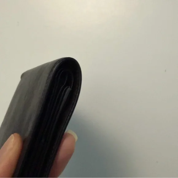 Arrows Wallet Bifold Leather Credit Card Slots Mesh ID Snap Coin Pouch Black - Picture 11 of 16